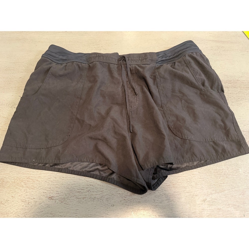 Croft & Barrow Mens Black Athletic Running Shorts XL Drawstring Pockets Liner